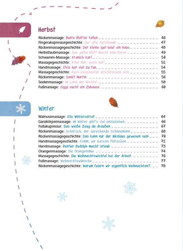 Beispielinhalt (Bild) Das Kita-Jahreszeitenbuch: Massagegeschichten