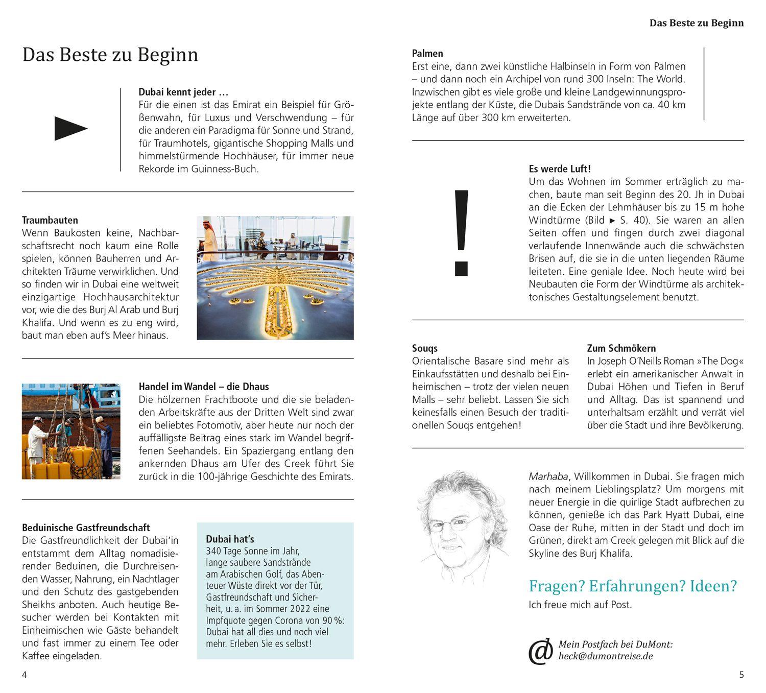 Beispielinhalt (Bild) DuMont direkt Reiseführer Dubai