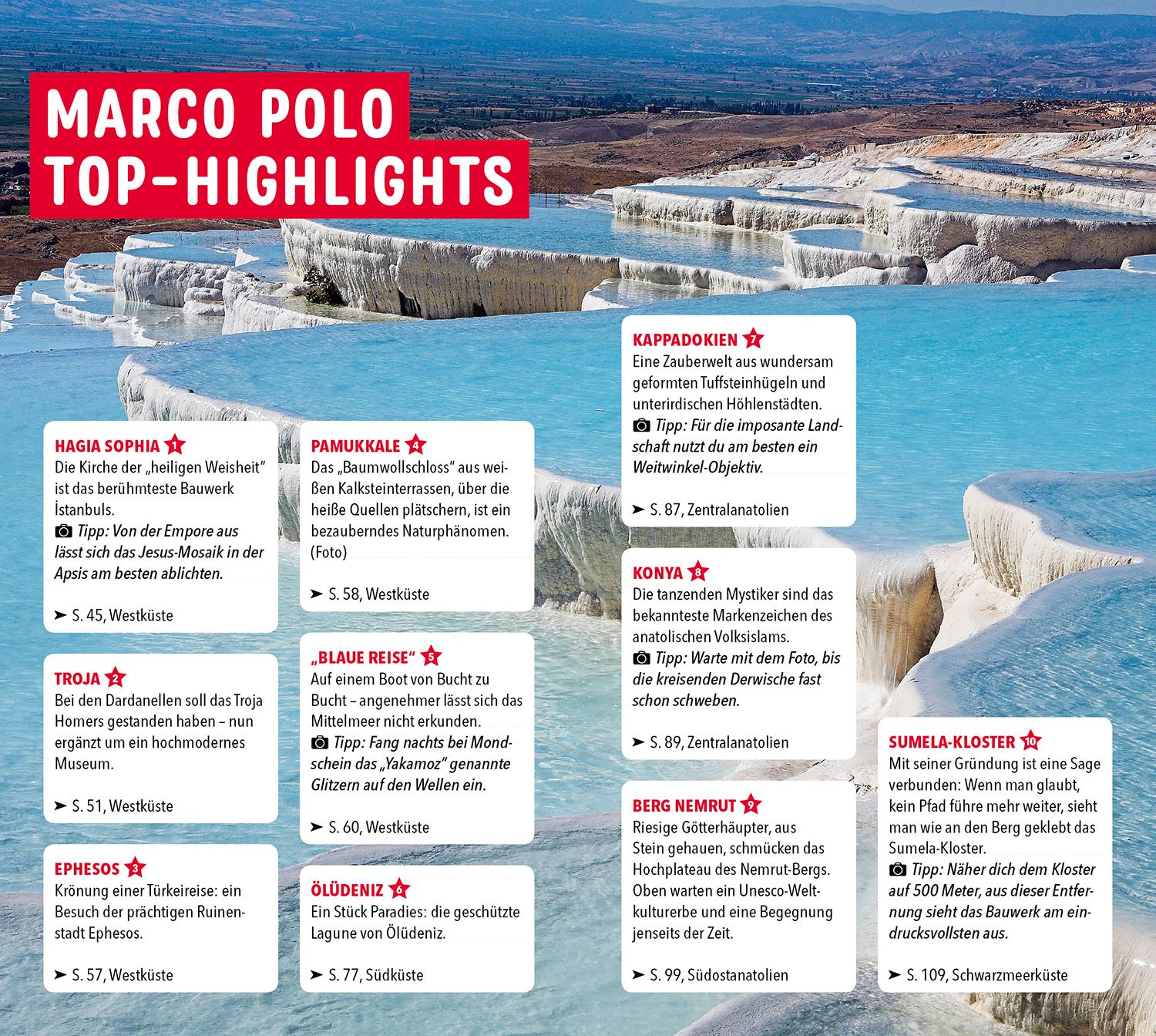 Beispielinhalt (Bild) MARCO POLO Reiseführer Türkei