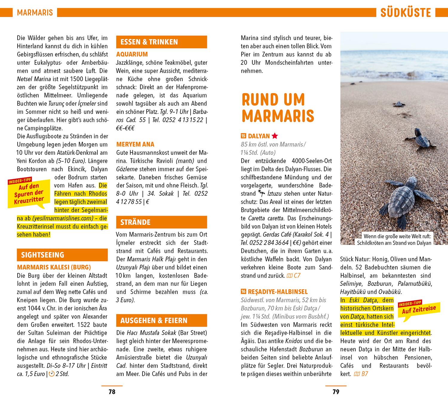 Beispielinhalt (Bild) MARCO POLO Reiseführer Türkei