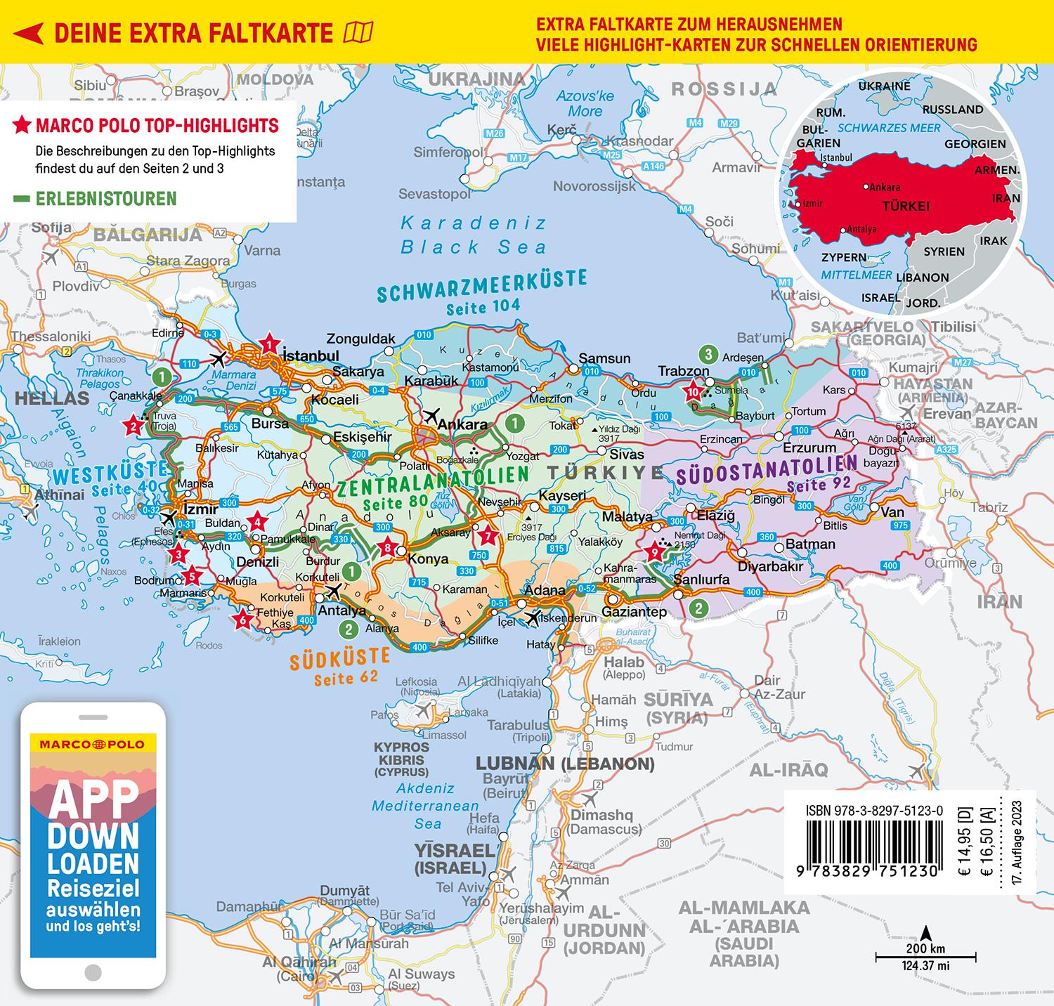 Beispielinhalt (Bild) MARCO POLO Reiseführer Türkei