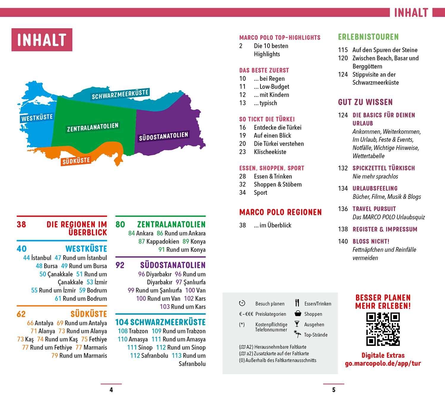 Beispielinhalt (Bild) MARCO POLO Reiseführer Türkei
