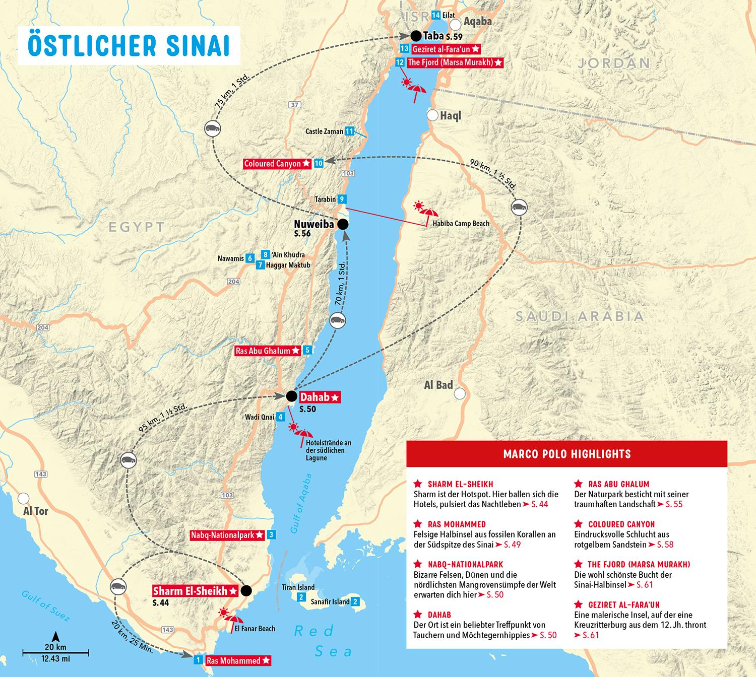 Beispielinhalt (Bild) MARCO POLO Reiseführer Rotes Meer & Sinai