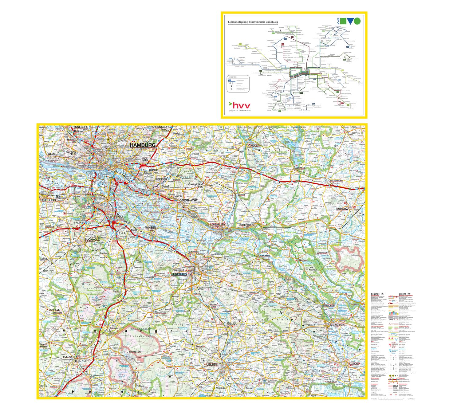 Beispielinhalt (Bild) Falk Stadtplan Extra Lüneburg 1:15.000