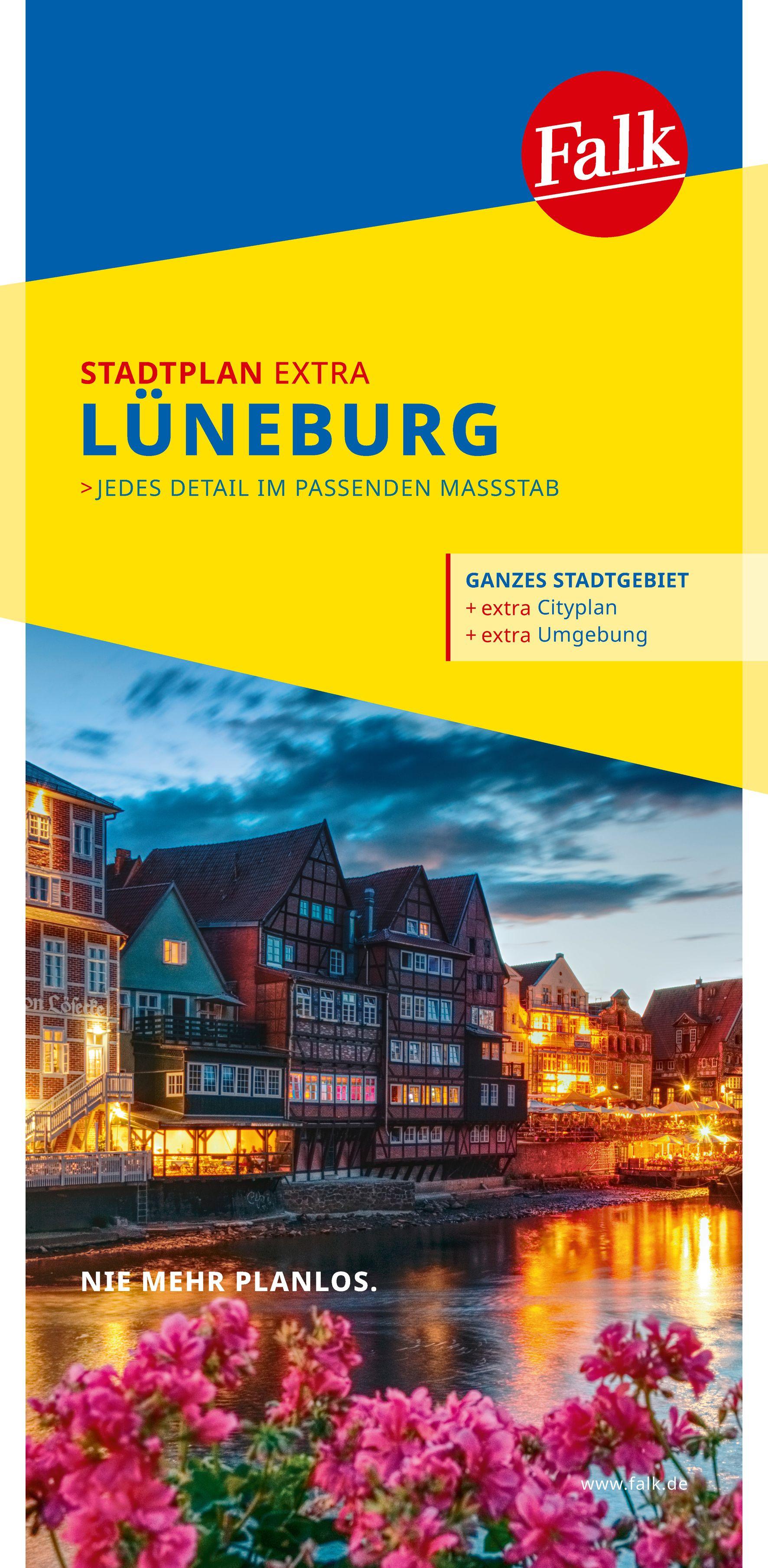 Vorderes Coverbild Falk Stadtplan Extra Lüneburg 1:15.000