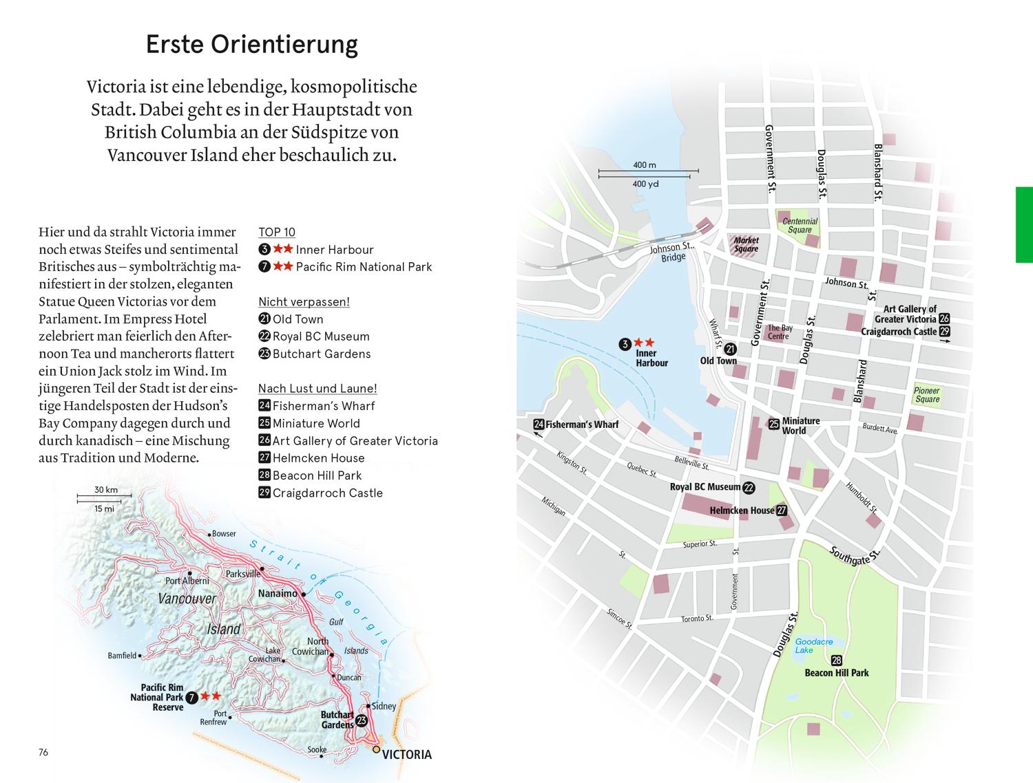 Beispielinhalt (Bild) Baedeker SMART Reiseführer Vancouver und die kanadischen Rockies