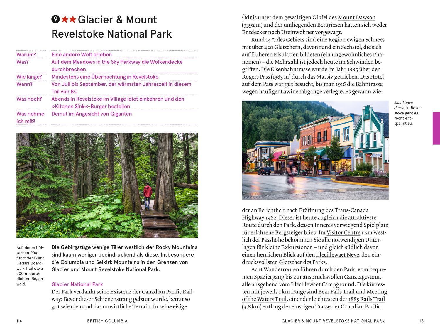 Beispielinhalt (Bild) Baedeker SMART Reiseführer Vancouver und die kanadischen Rockies