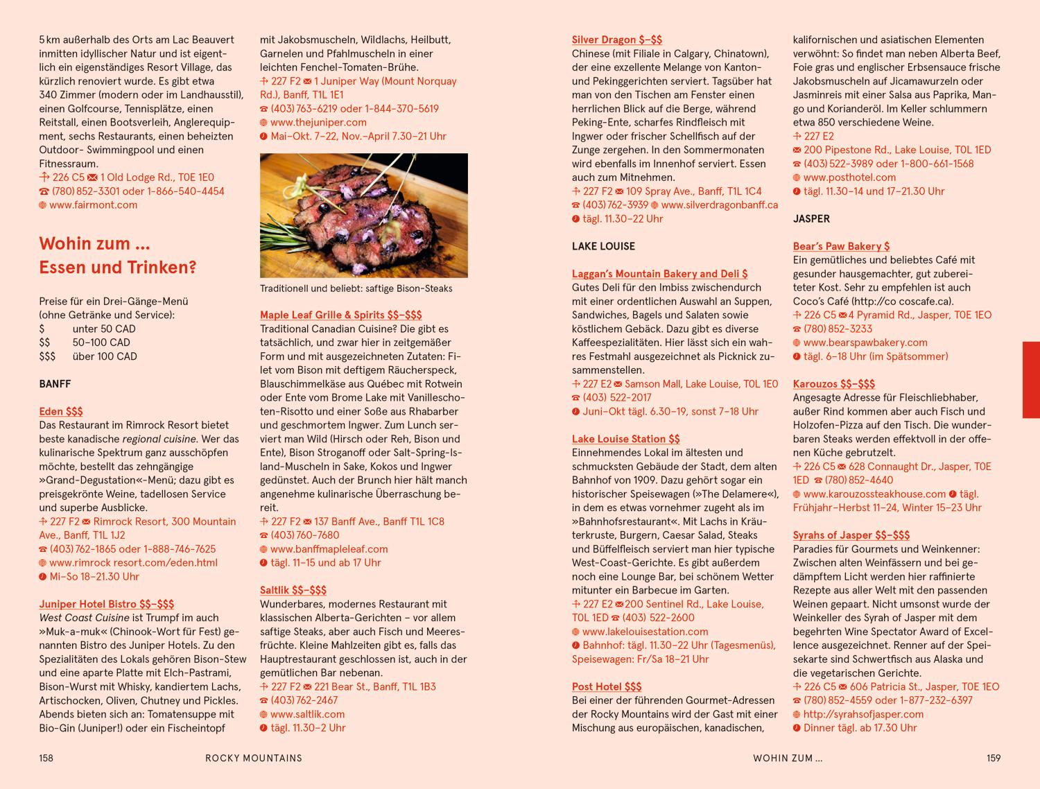 Beispielinhalt (Bild) Baedeker SMART Reiseführer Vancouver und die kanadischen Rockies