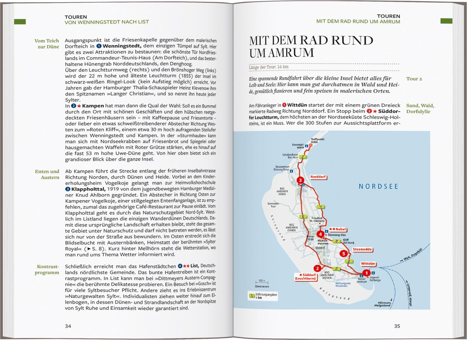 Beispielinhalt (Bild) Baedeker Reiseführer Sylt, Amrum, Föhr