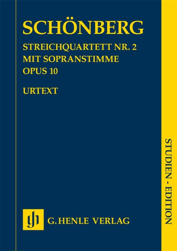 Vorderes Coverbild Arnold Schönberg - Streichquartett Nr. 2 op. 10 mit Sopranstimme