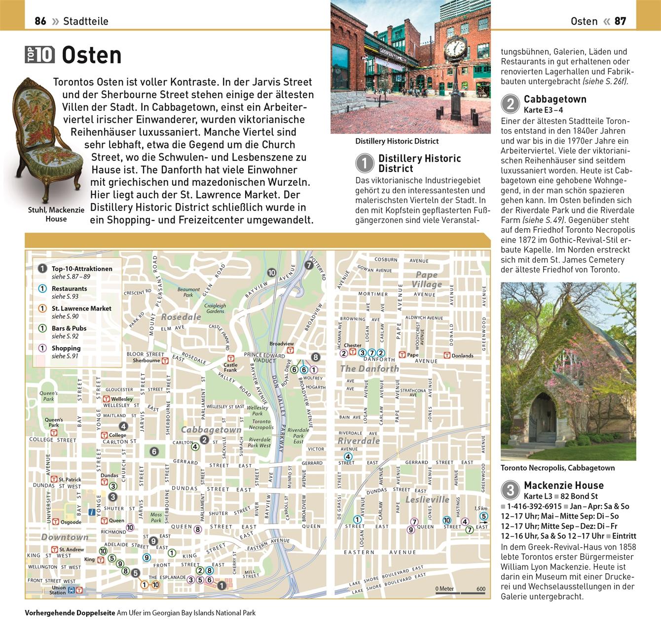 Beispielinhalt (Bild) Top 10 Reiseführer Toronto