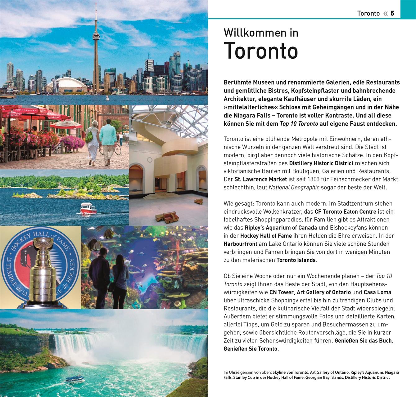 Beispielinhalt (Bild) Top 10 Reiseführer Toronto