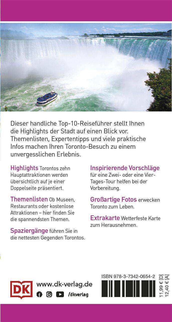 Rückseitencover Top 10 Reiseführer Toronto
