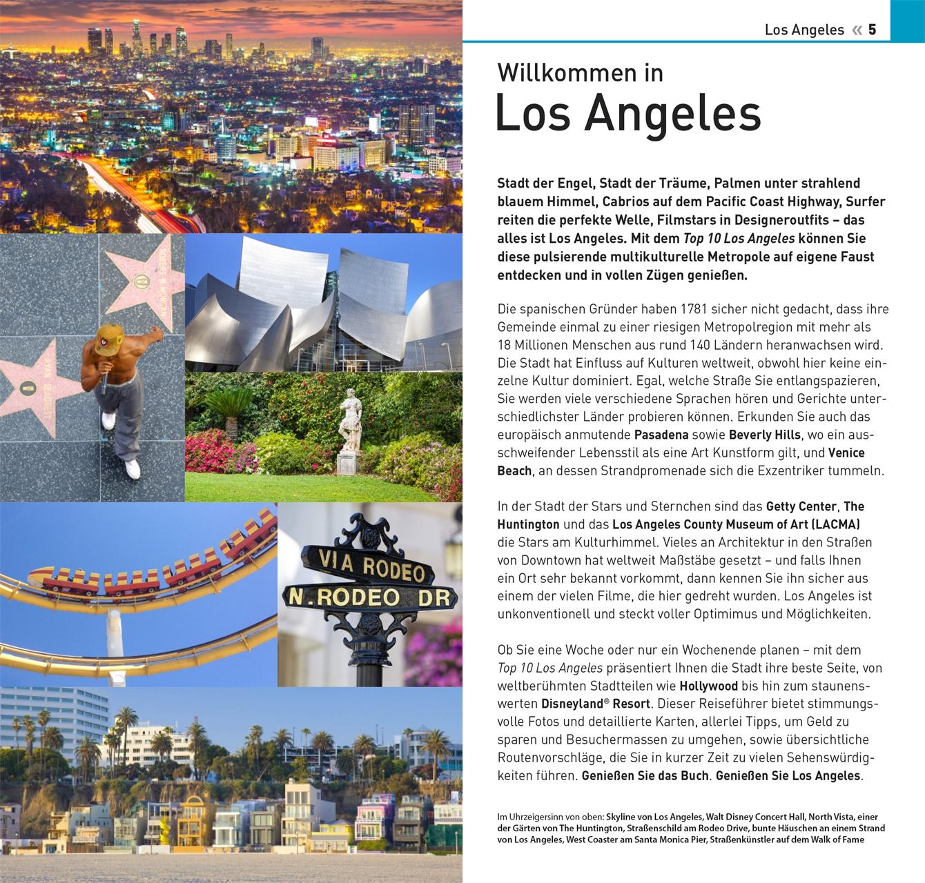 Beispielinhalt (Bild) Top 10 Reiseführer Los Angeles
