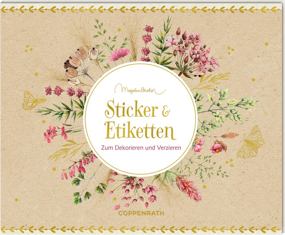 Vorderes Coverbild Stickerbuch Sticker und Etiketten - Zum Dekorieren und Verzieren