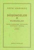 Vorderes Coverbild Düsünceler 2 - Kurumlar