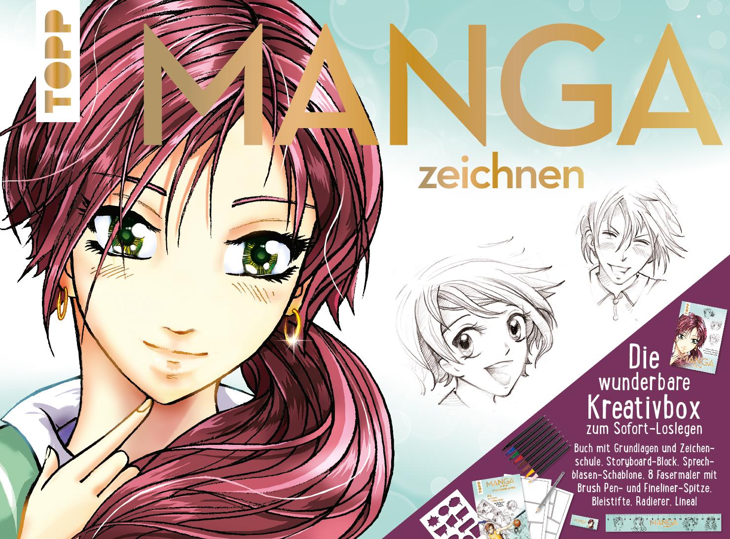 Vorderes Coverbild Manga zeichnen - Die wunderbare Kreativbox