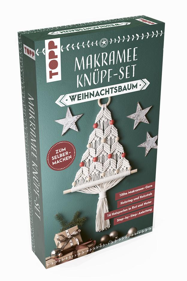 Vorderes Coverbild Makramee Knüpf-Set Weihnachtsbaum