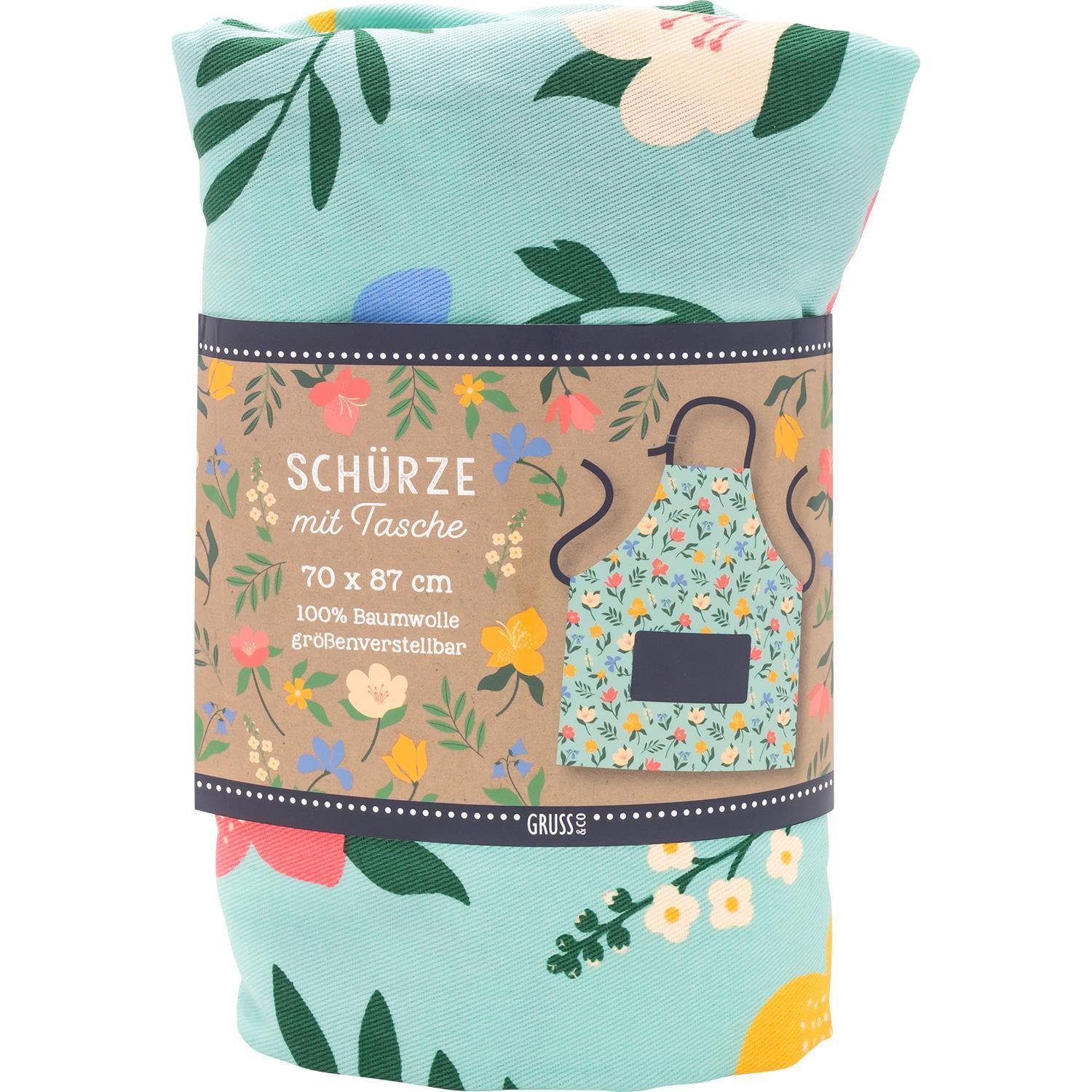 Beispielinhalt (Bild) GRUSS & CO 47729 Schürze Motiv "Garten"
