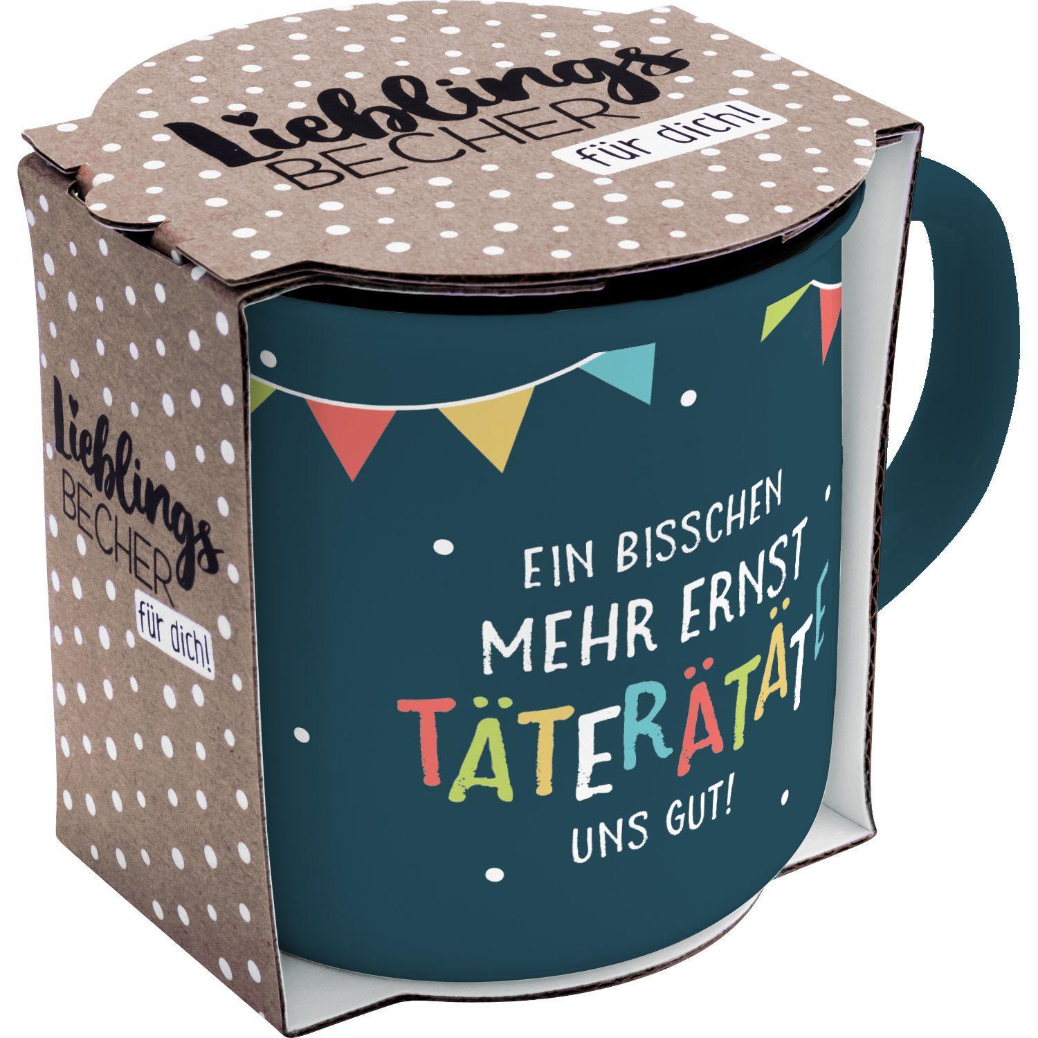 Beispielinhalt (Bild) GRUSS & CO 47898 Becher Motiv "Ernst"