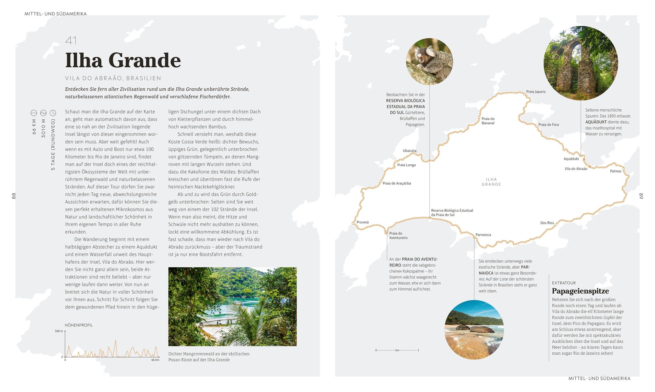 Beispielinhalt (Bild) Die 125 schönsten Wanderungen auf allen Kontinenten