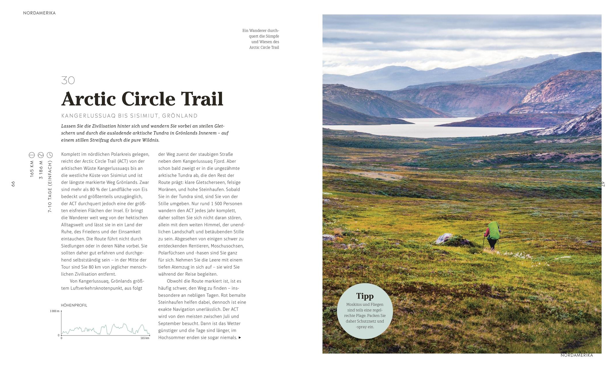 Beispielinhalt (Bild) Die 125 schönsten Wanderungen auf allen Kontinenten