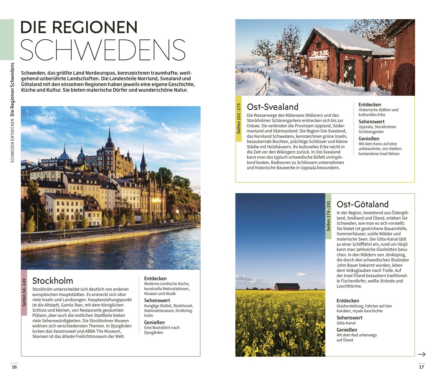 Beispielinhalt (Bild) Vis-à-Vis Reiseführer Schweden