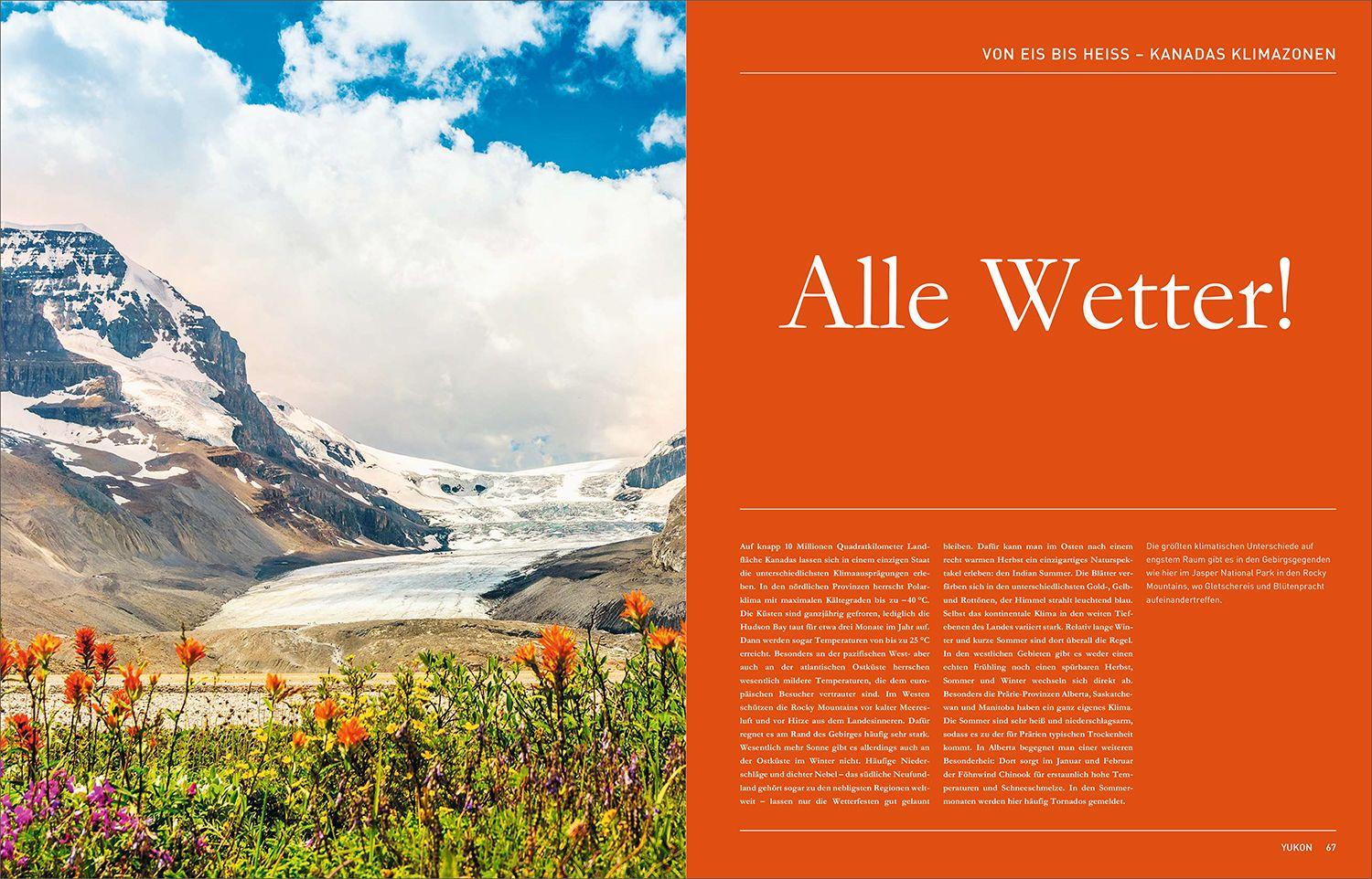 Beispielinhalt (Bild) KUNTH Kanada. Das Buch