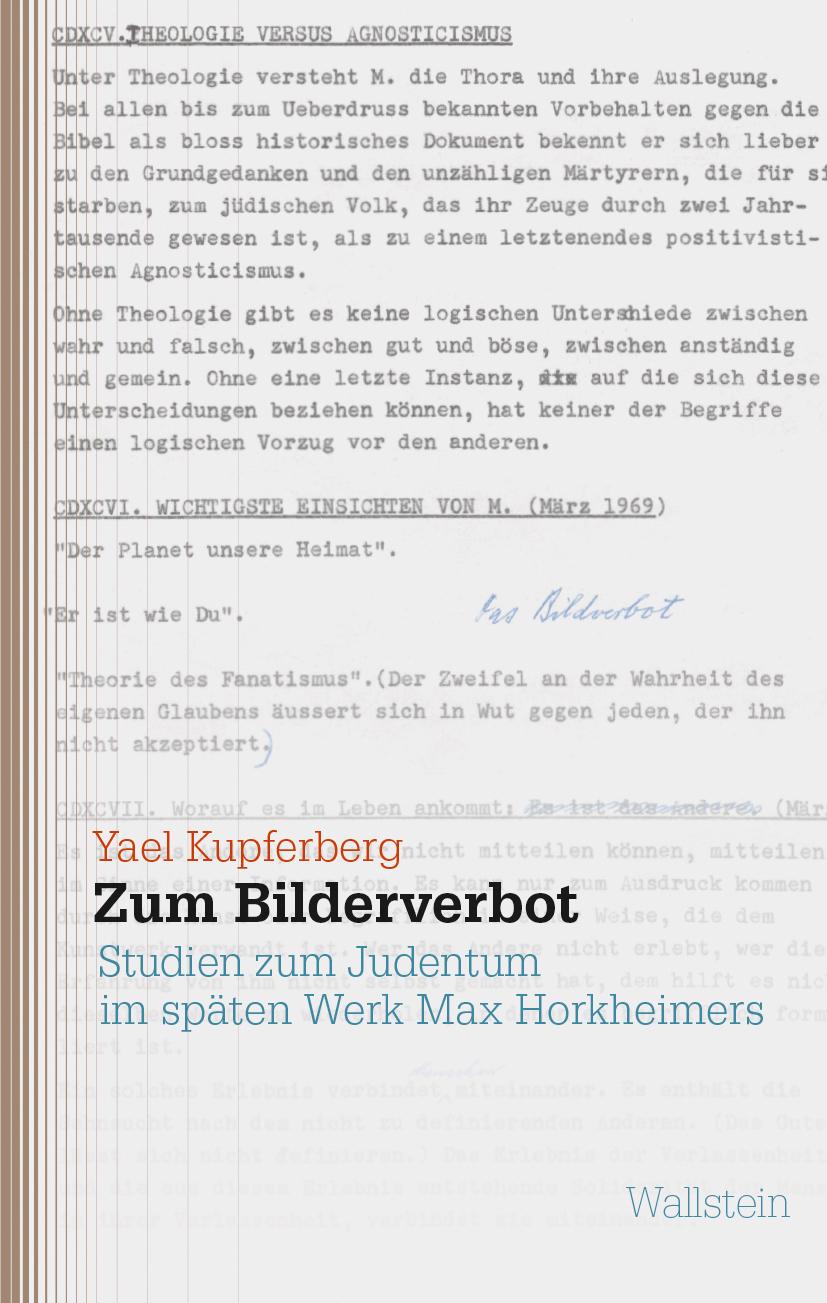 Vorderes Coverbild Zum Bilderverbot