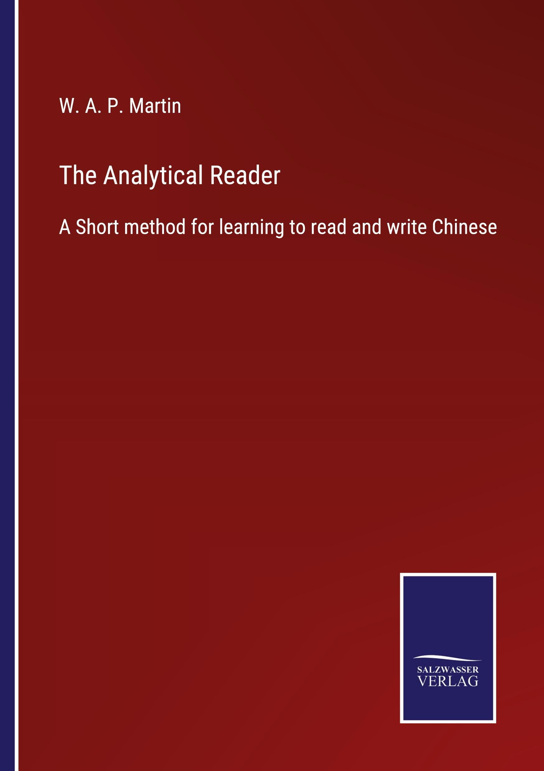 Vorderes Coverbild The Analytical Reader