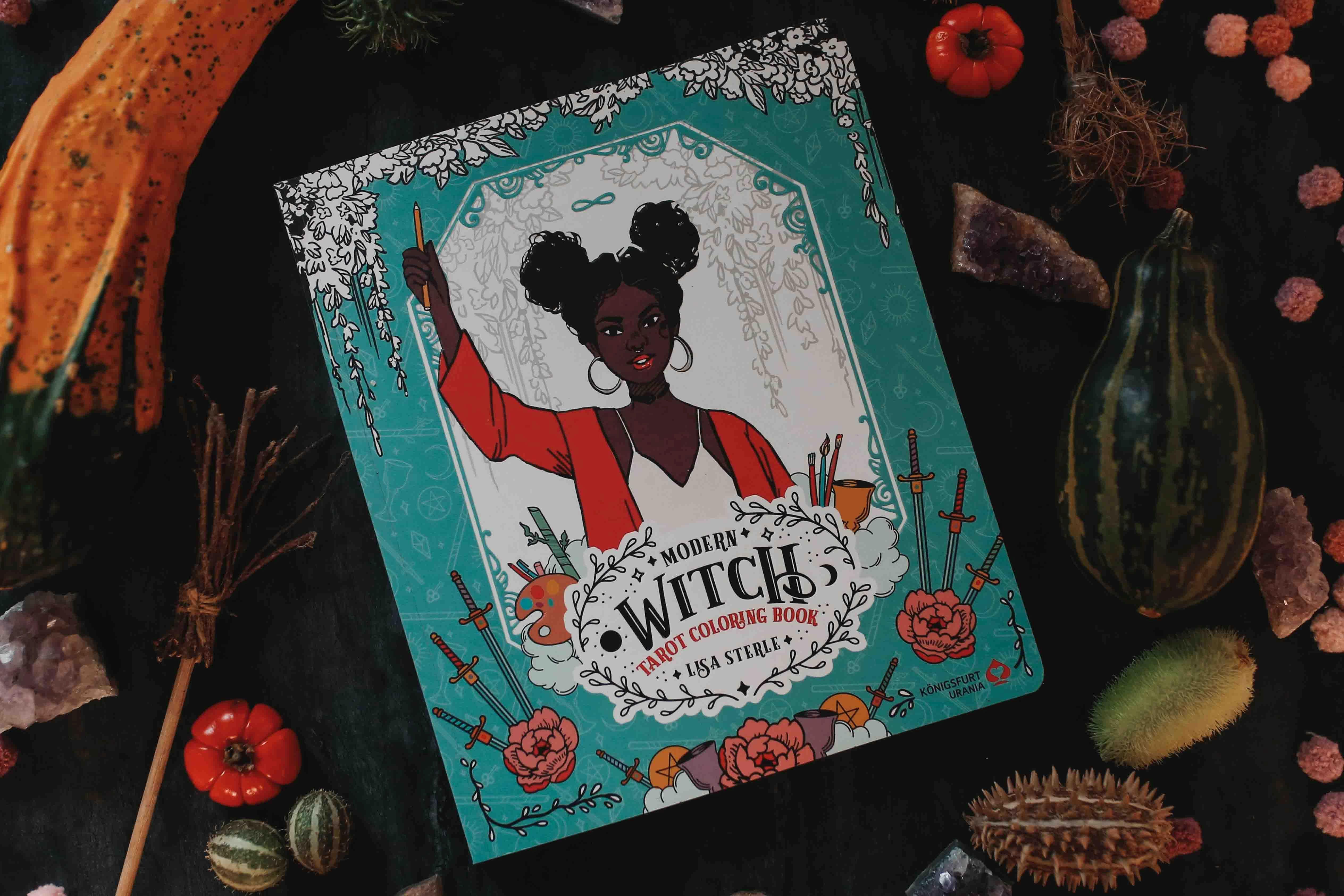 Beispielinhalt (Bild) Modern Witch Tarot - Coloring Book