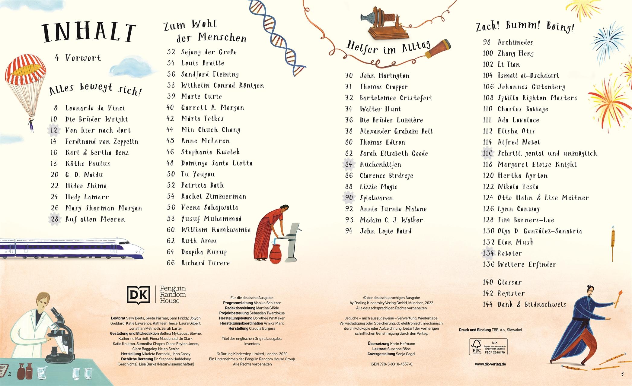 Beispielinhalt (Bild) Geniale Köpfe und ihre größten Erfindungen