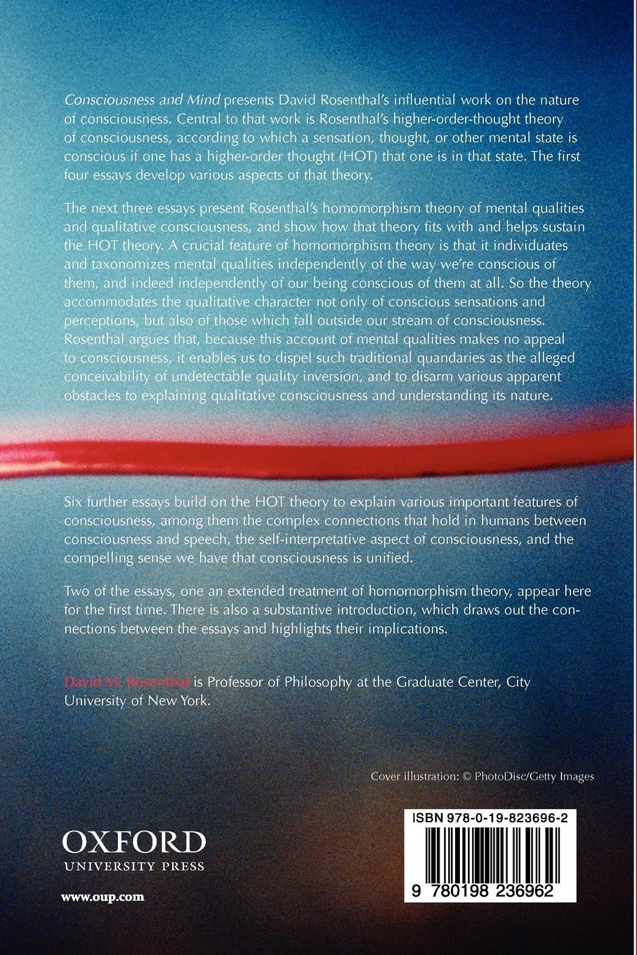 Rückseitencover Consciousness and Mind