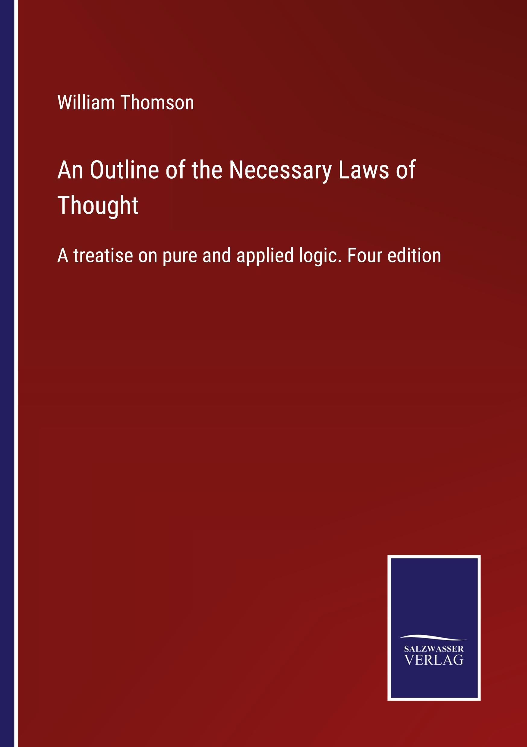 Vorderes Coverbild An Outline of the Necessary Laws of Thought