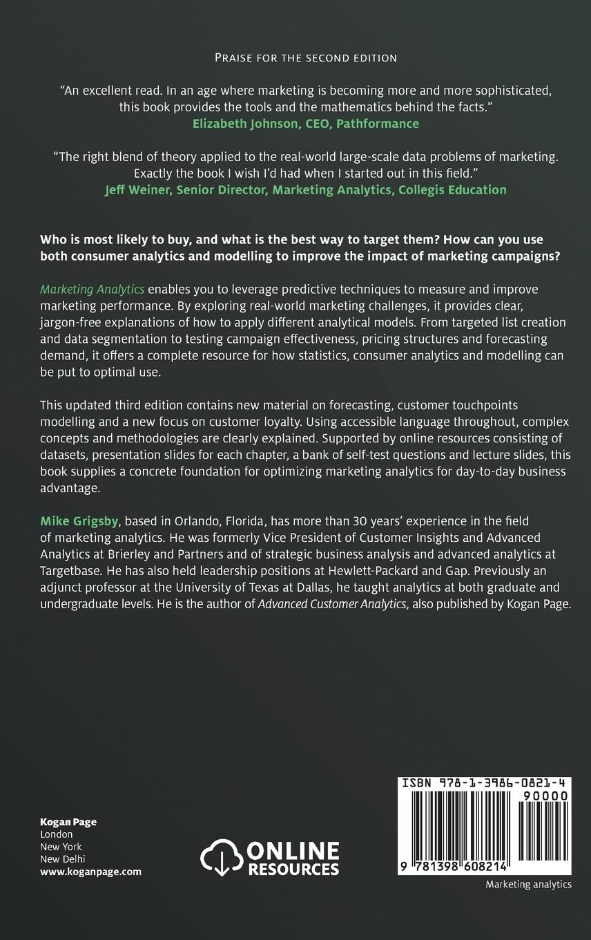 Rückseitencover Marketing Analytics