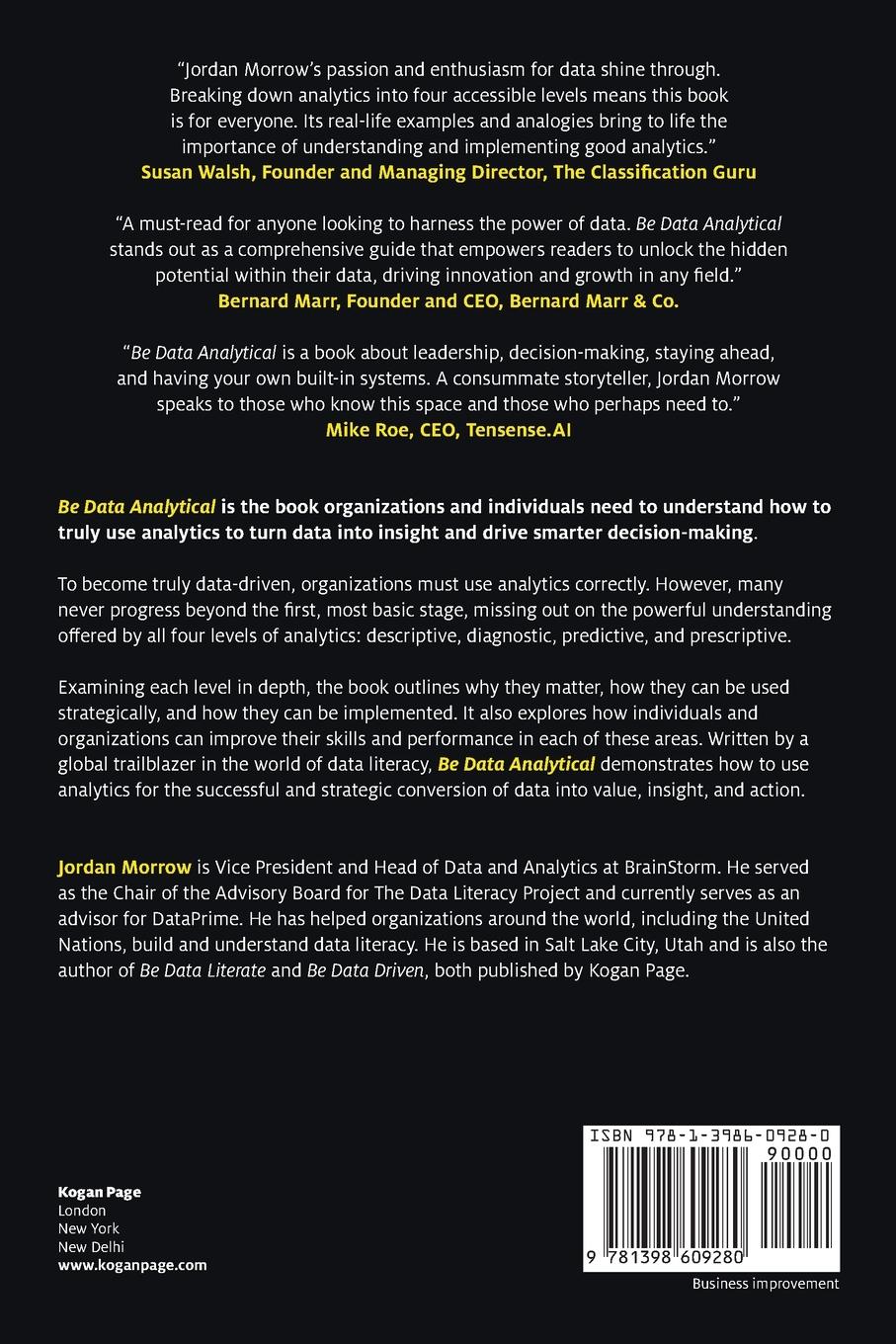 Rückseitencover Be Data Analytical