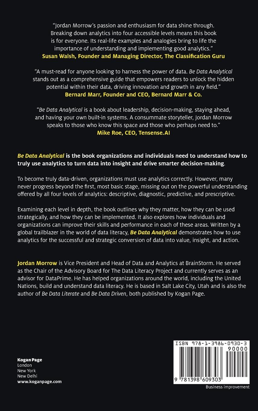 Rückseitencover Be Data Analytical