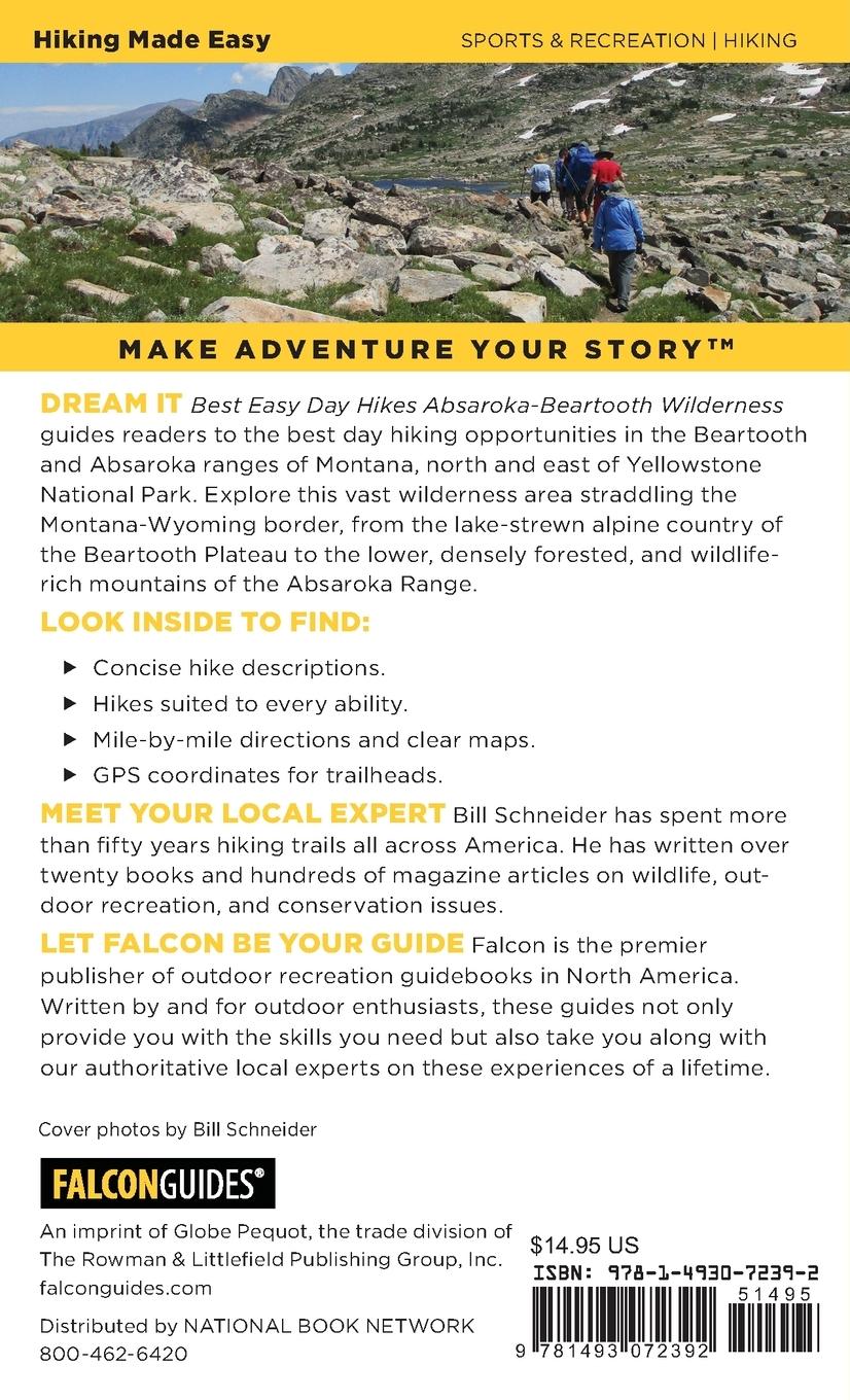 Rückseitencover Best Easy Day Hikes Absaroka-Beartooth Wilderness