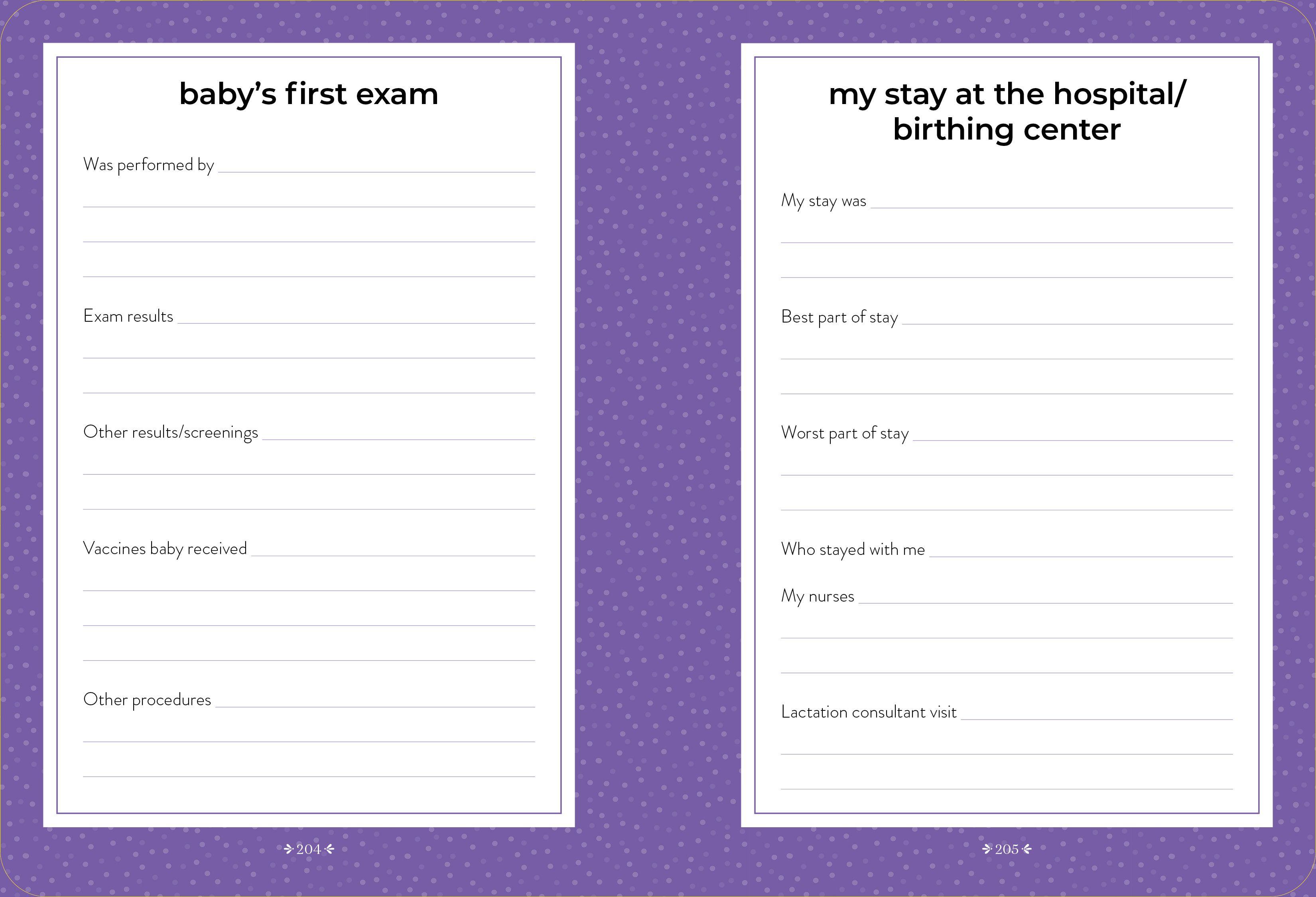 Beispielinhalt (Bild) What to Expect Pregnancy Journal and Organizer