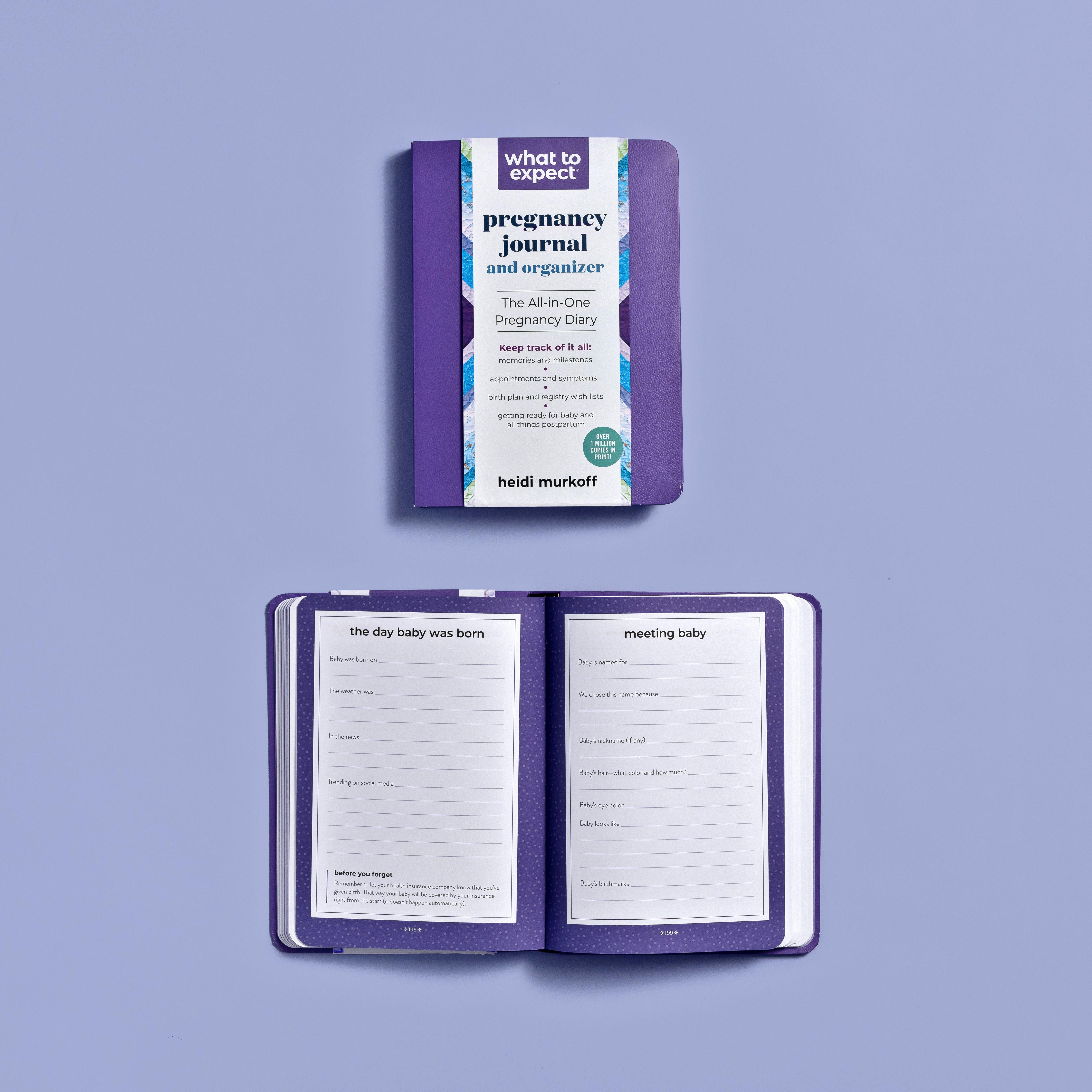 Beispielinhalt (Bild) What to Expect Pregnancy Journal and Organizer