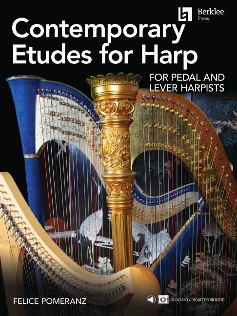 Vorderes Coverbild Contemporary Etudes for Harp for Pedal and Lever Harpists by Felice Pomeranz