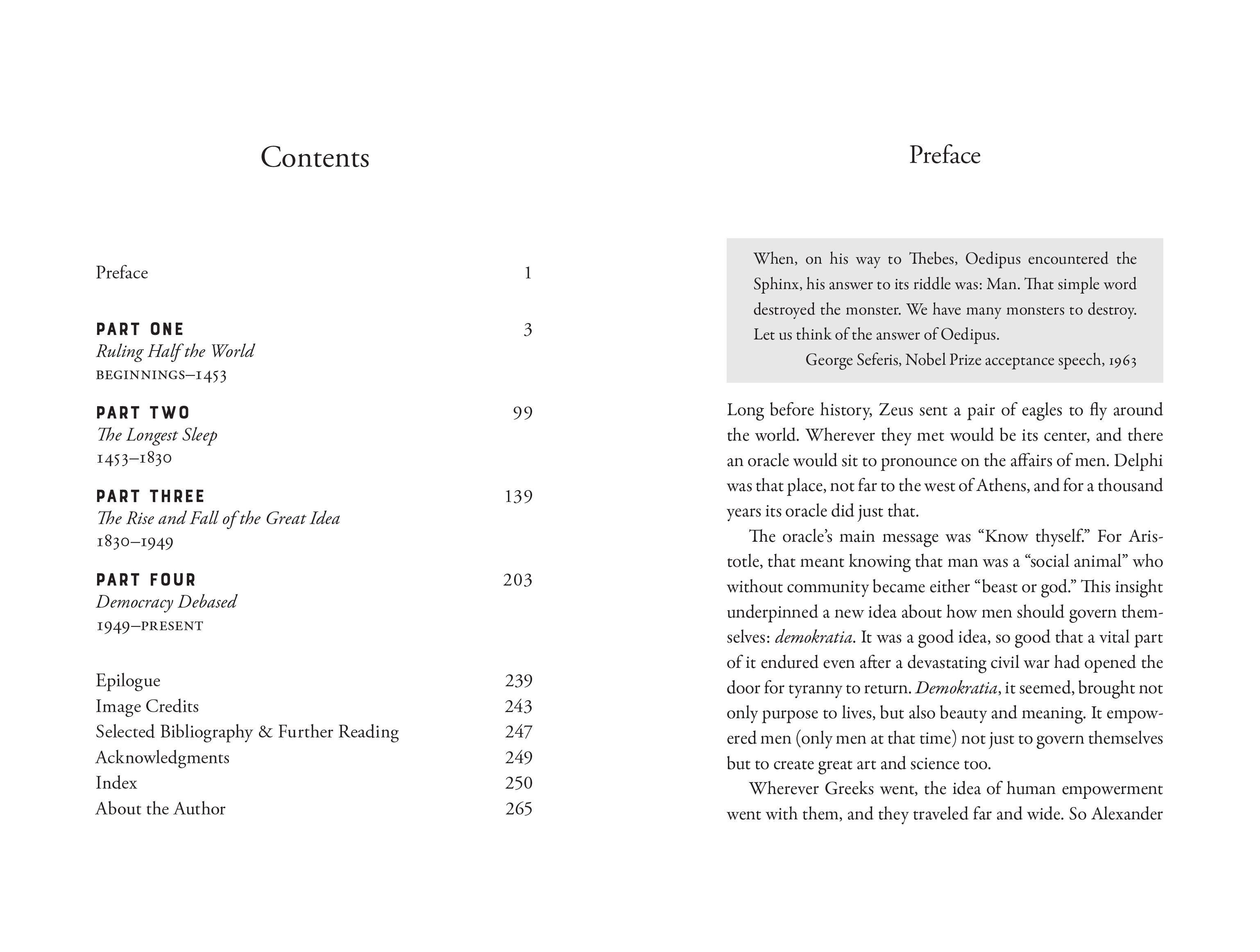 Beispielinhalt (Bild) The Shortest History of Greece