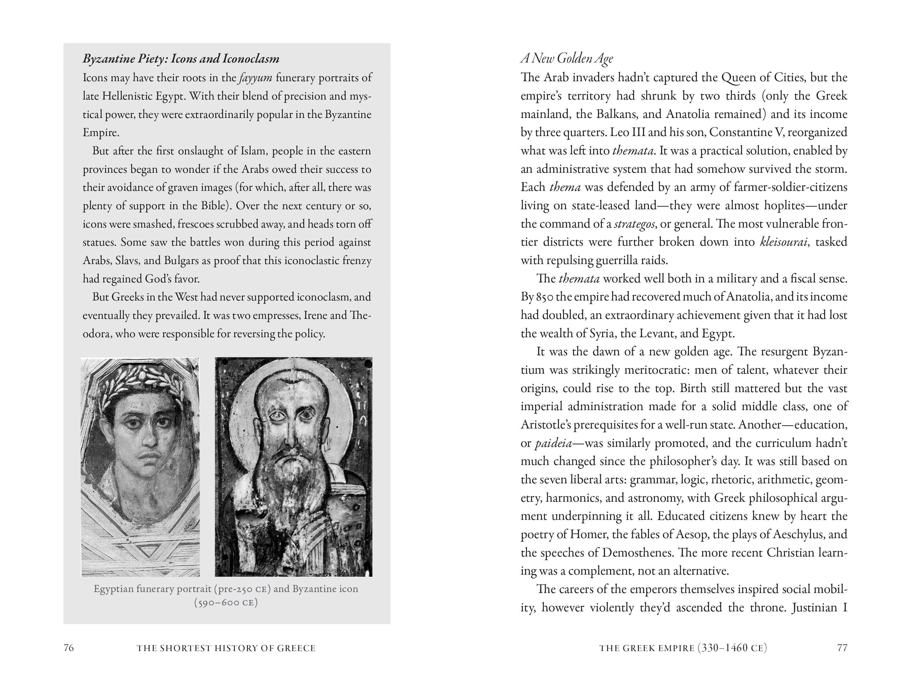 Beispielinhalt (Bild) The Shortest History of Greece