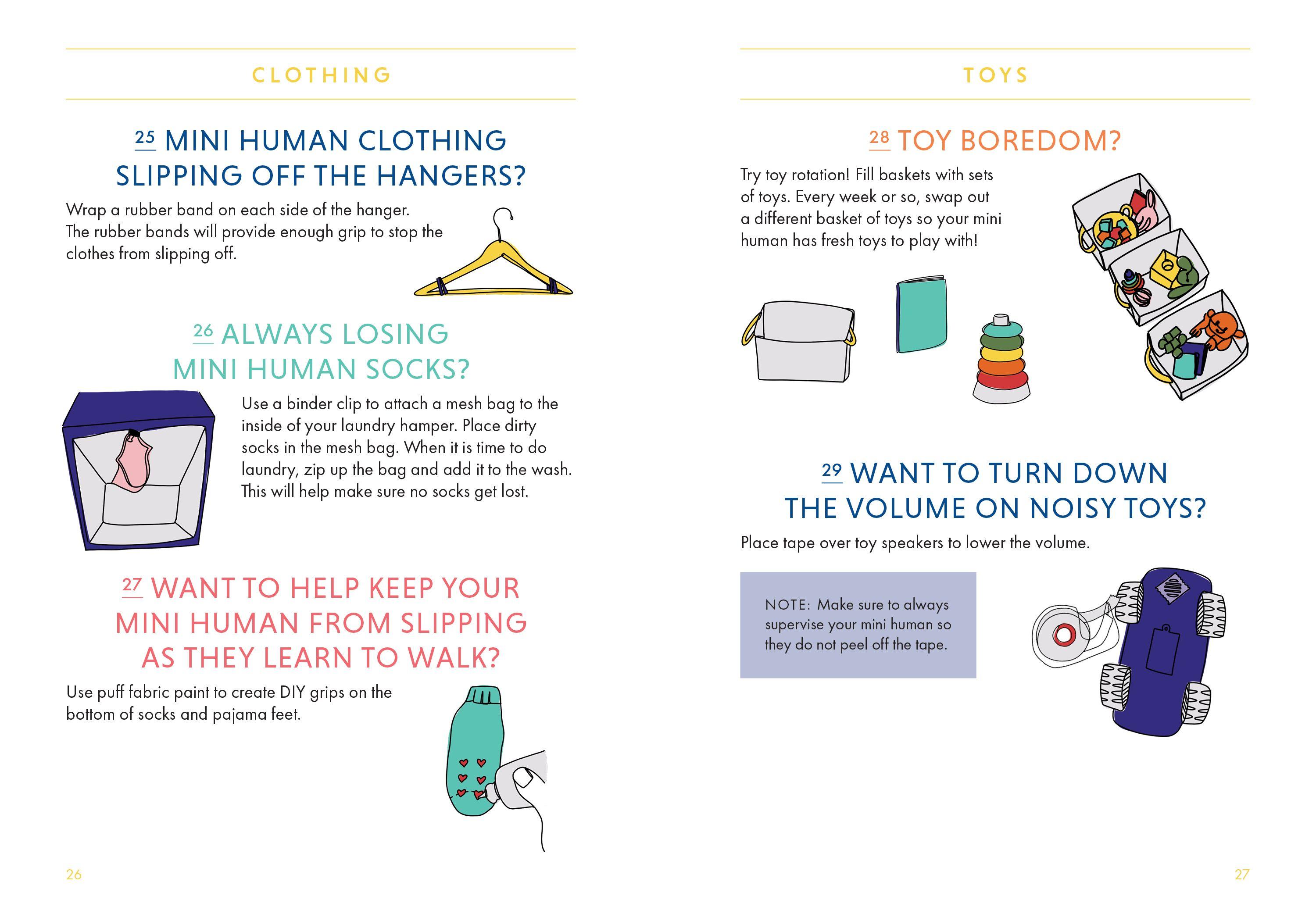 Beispielinhalt (Bild) 115 Hacks and Hacktivities for Parents of Mini Humans