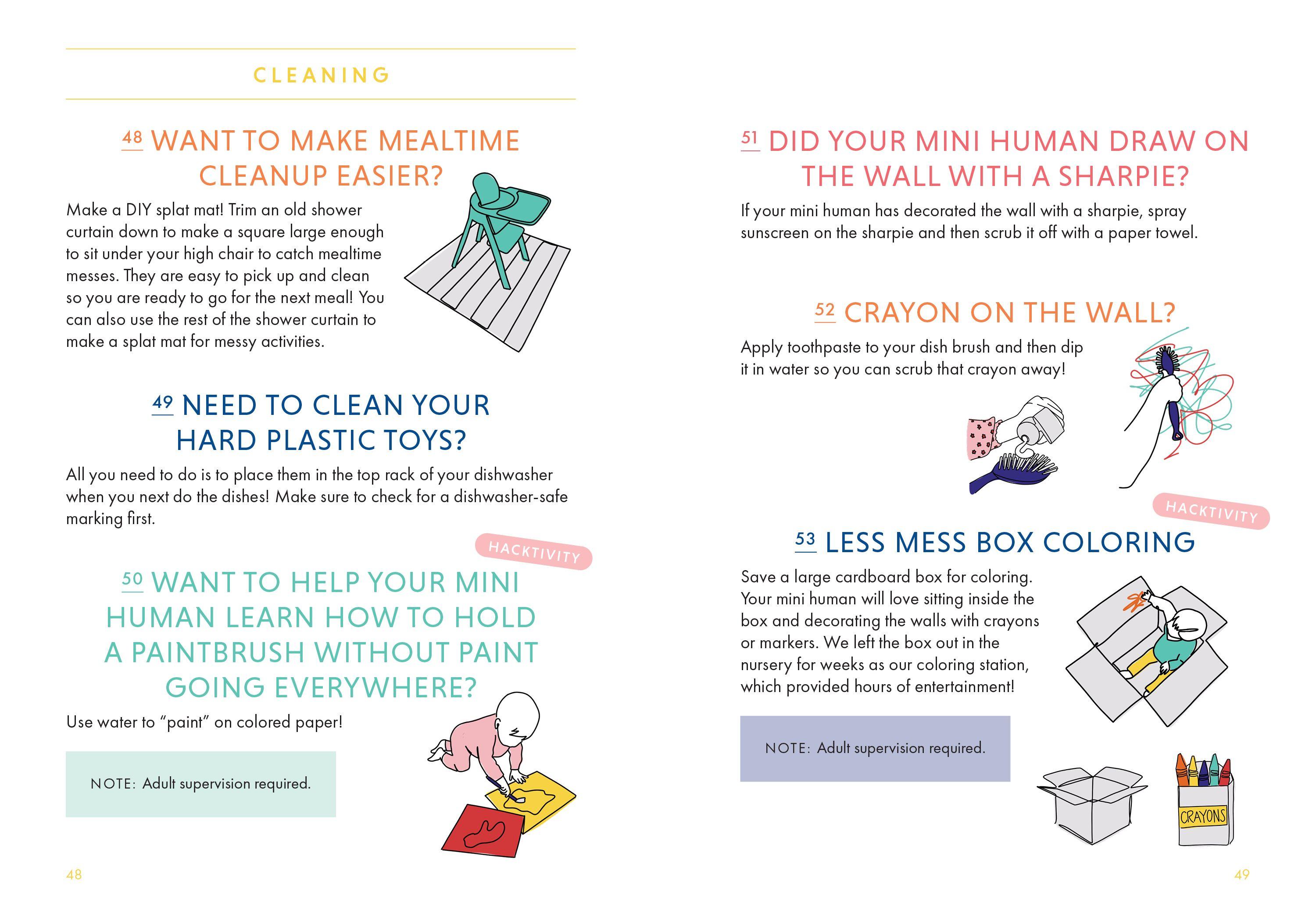 Beispielinhalt (Bild) 115 Hacks and Hacktivities for Parents of Mini Humans