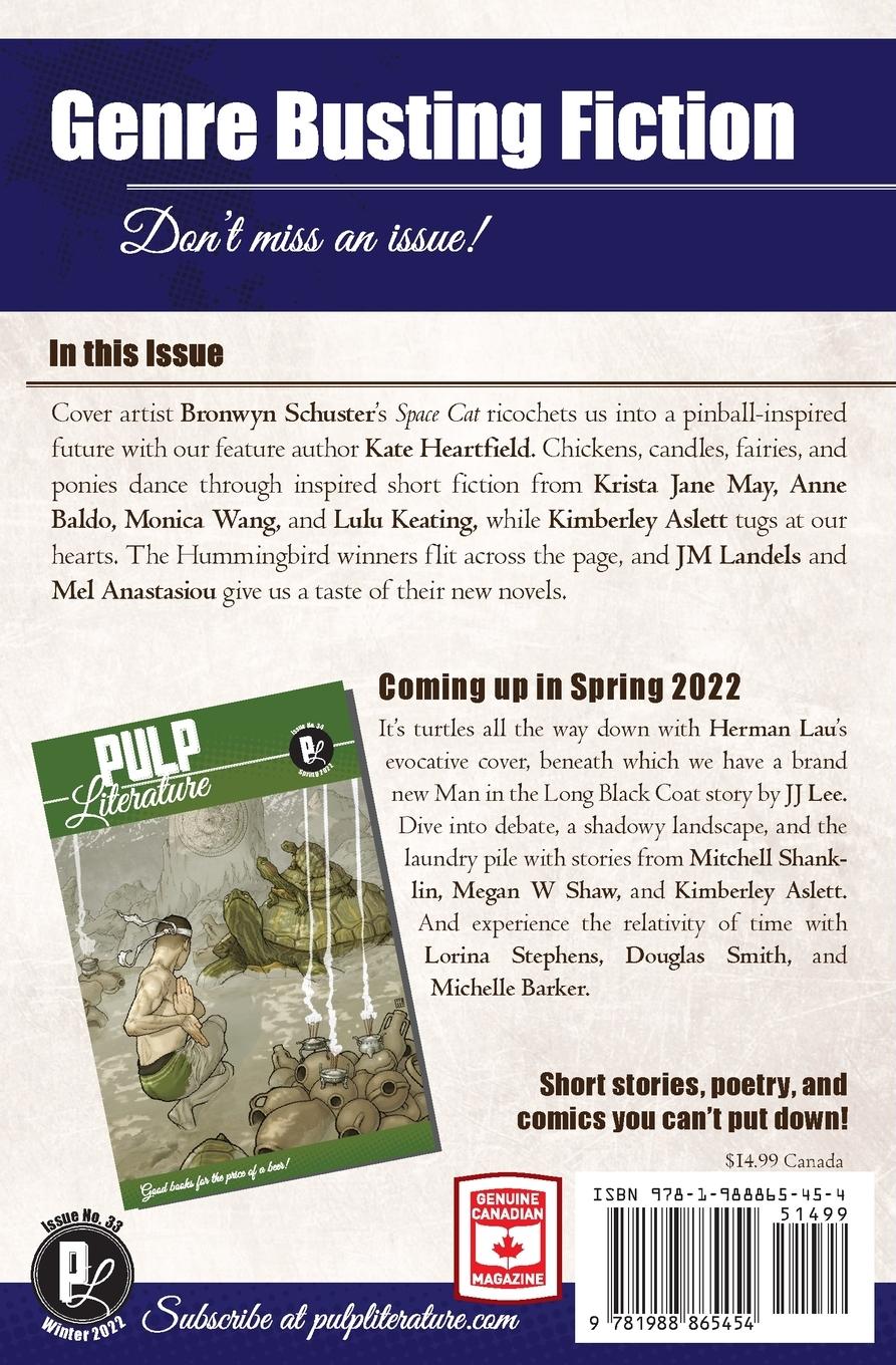 Rückseitencover Pulp Literature Winter 2022