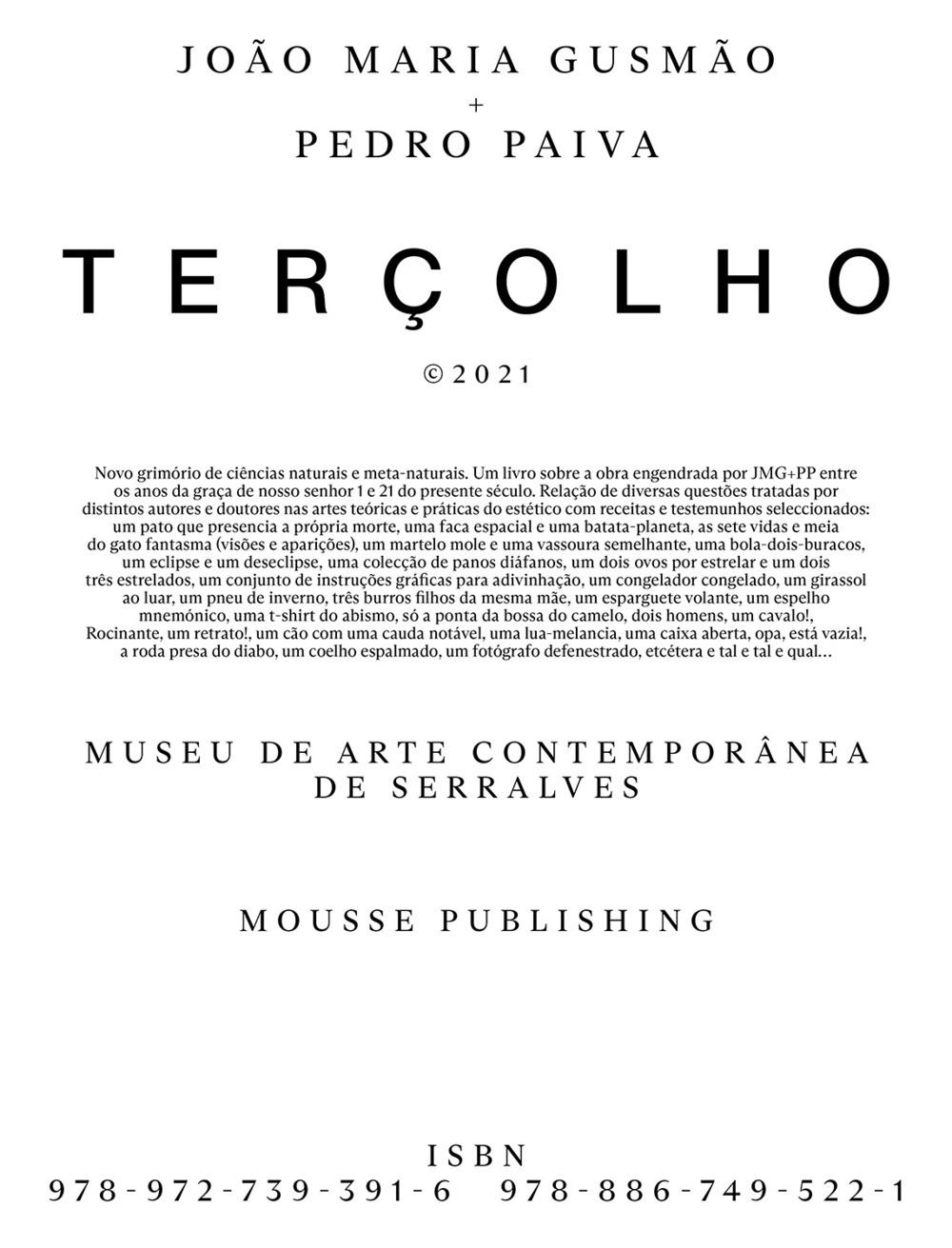 Vorderes Coverbild João Maria Gusmão + Pedro Paiva: Terçolho