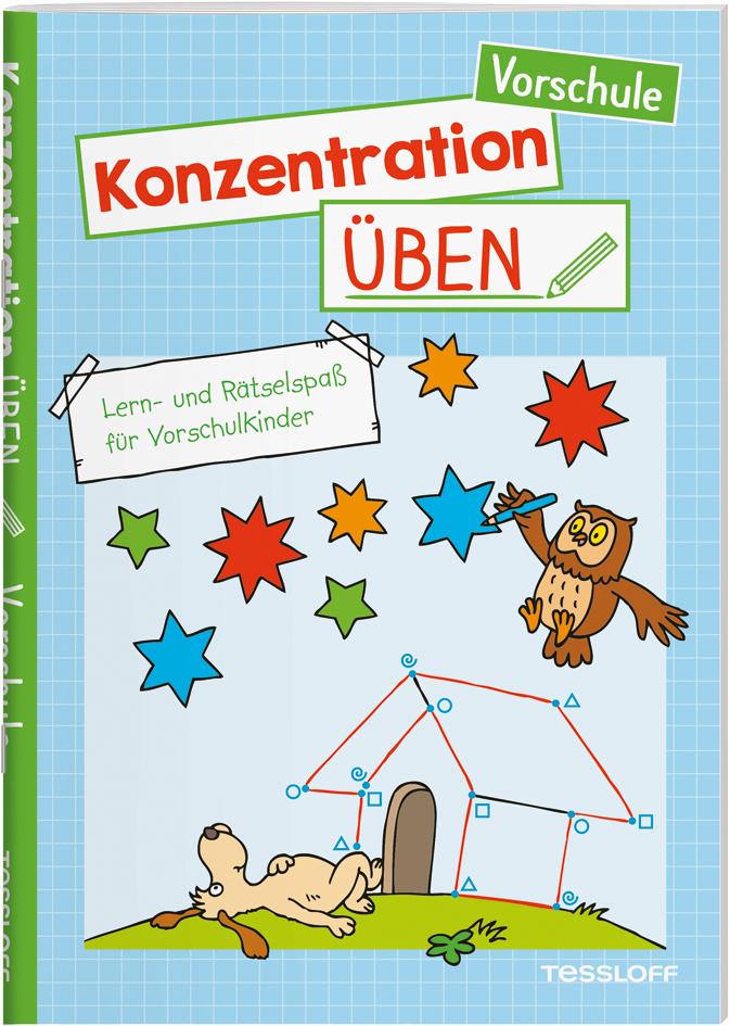 Vorderes Coverbild Konzentration üben. Vorschule