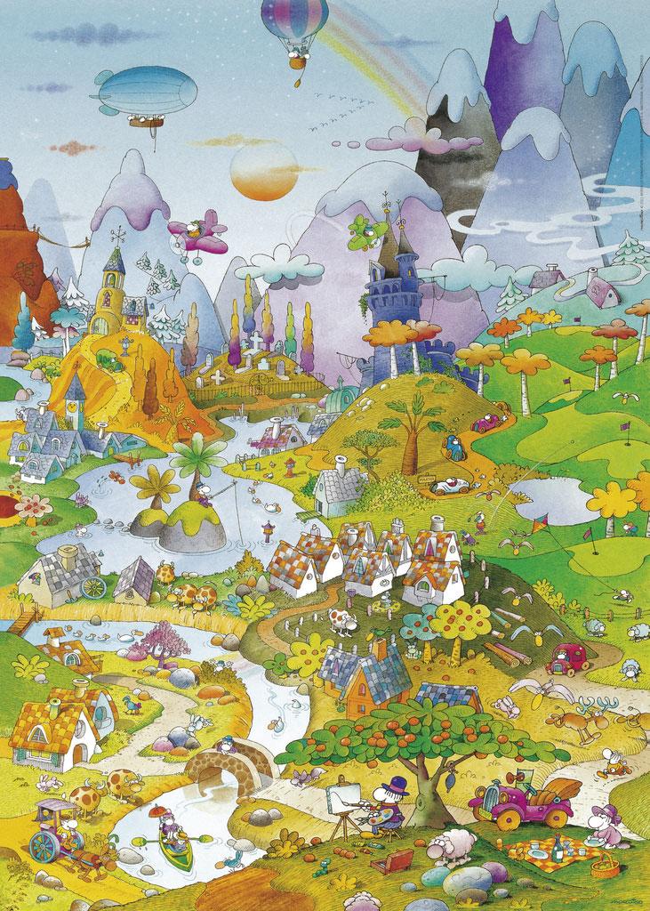 Beispielinhalt (Bild) By The Lake Puzzle 1000 Teile