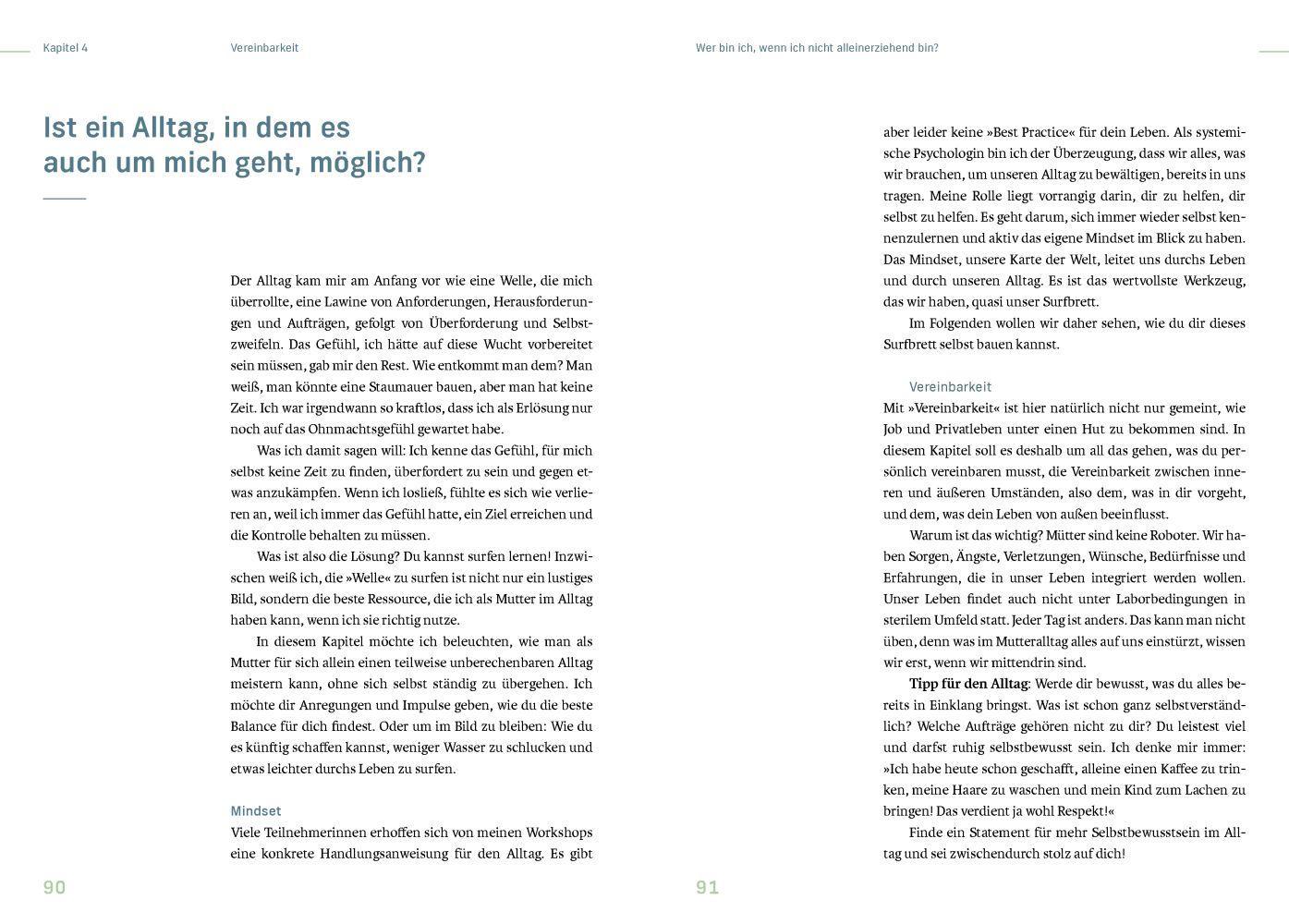 Beispielinhalt (Bild) Wer bin ich, wenn ich nicht alleinerziehend bin?